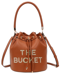 The Bucket Hobo Bag with Wallet TB1-L9018 BROWN